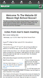 Mobile Screenshot of masonsoccer.com